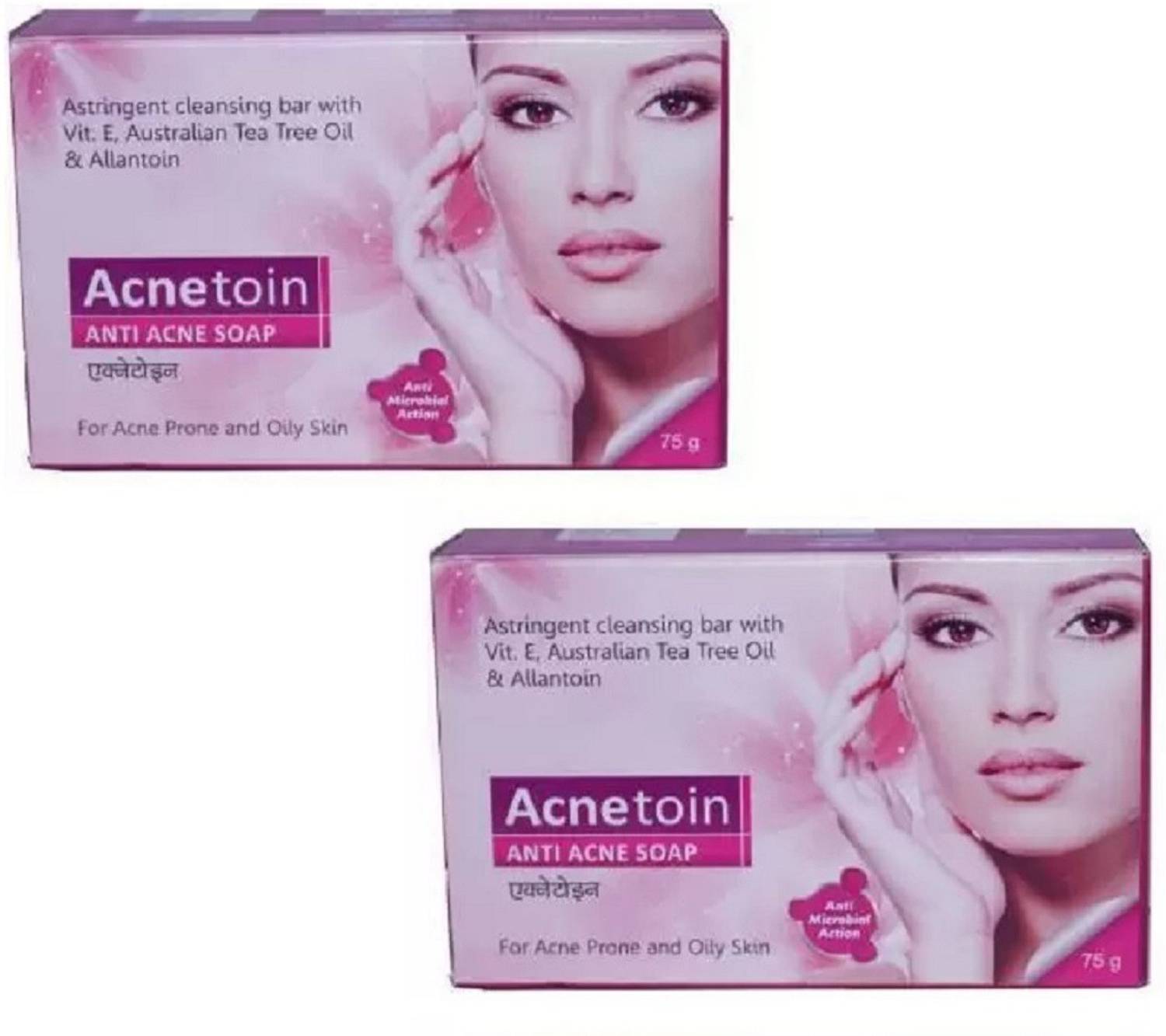 ACNETOIN Anti Acne Cleansing Soap For Acne Prone & Oily skin ( 2 Pc x 75 gm )