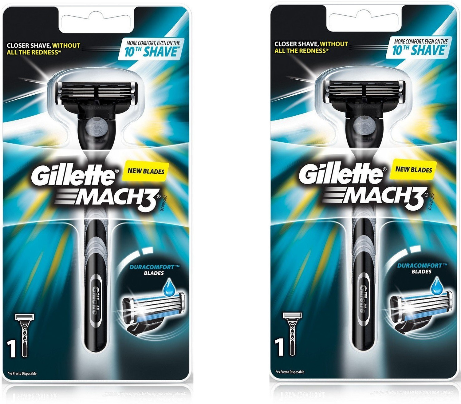 Gillette Mach3 New Blade Razor, Men