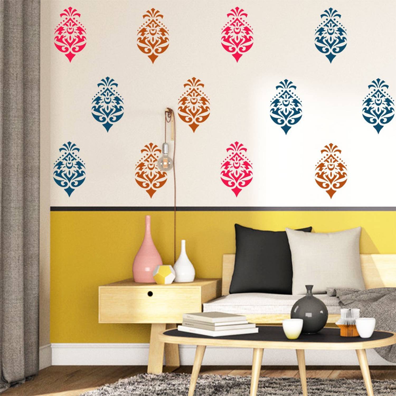 Arhat DAMASK E-316 GLOSSY PVC Stencil