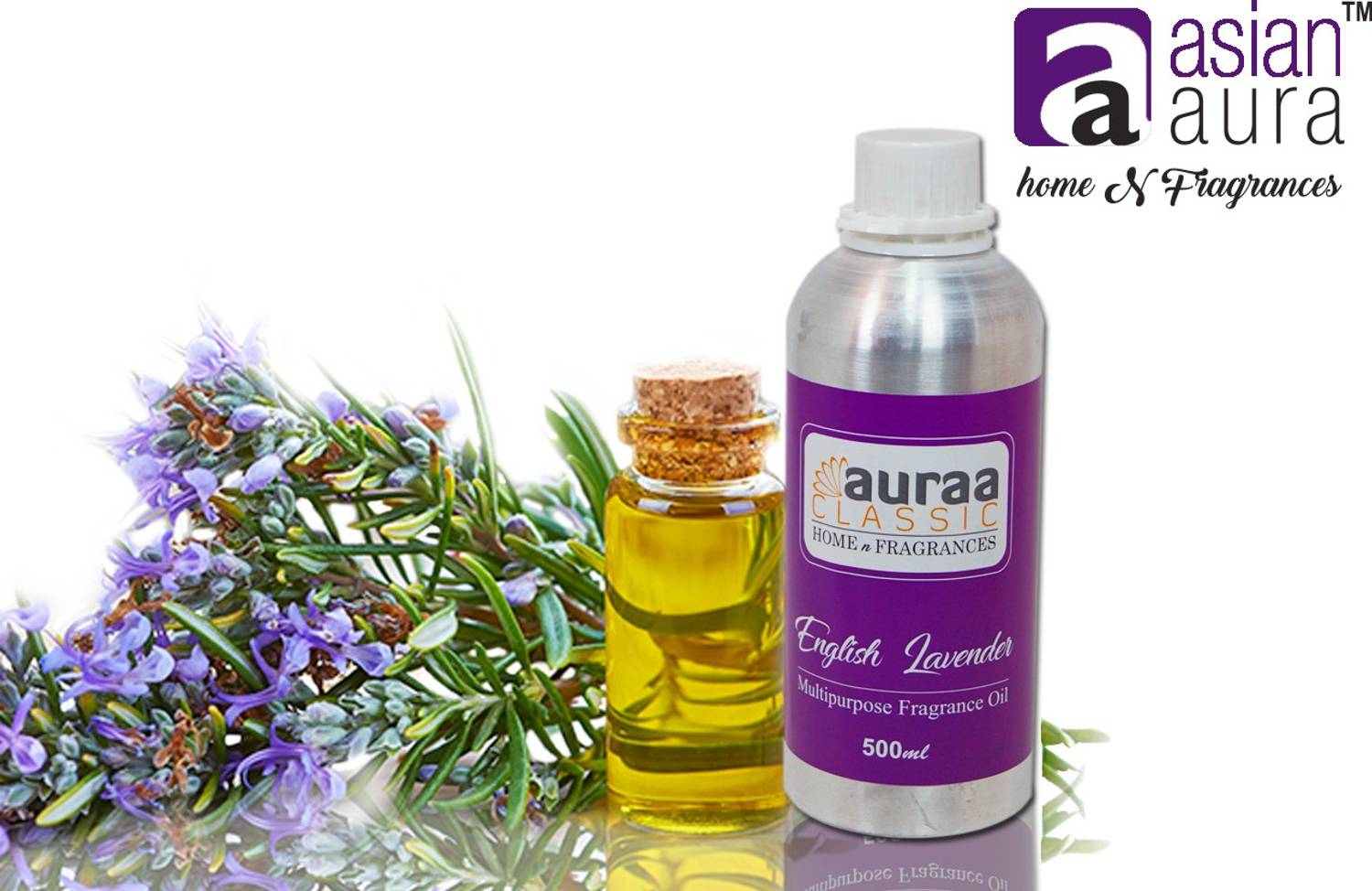 Asian Aura English Lavender diffuser. Aroma Oil English Lavender Aroma diffuser oil highly Concentrated (Multipurpose Fragrances oil)