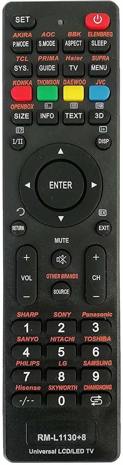 ゆ*と様 【超美品】 PHASE Remote LipiWorld RM-L1130+8 Universal Remote Control Work with LED LCD TV