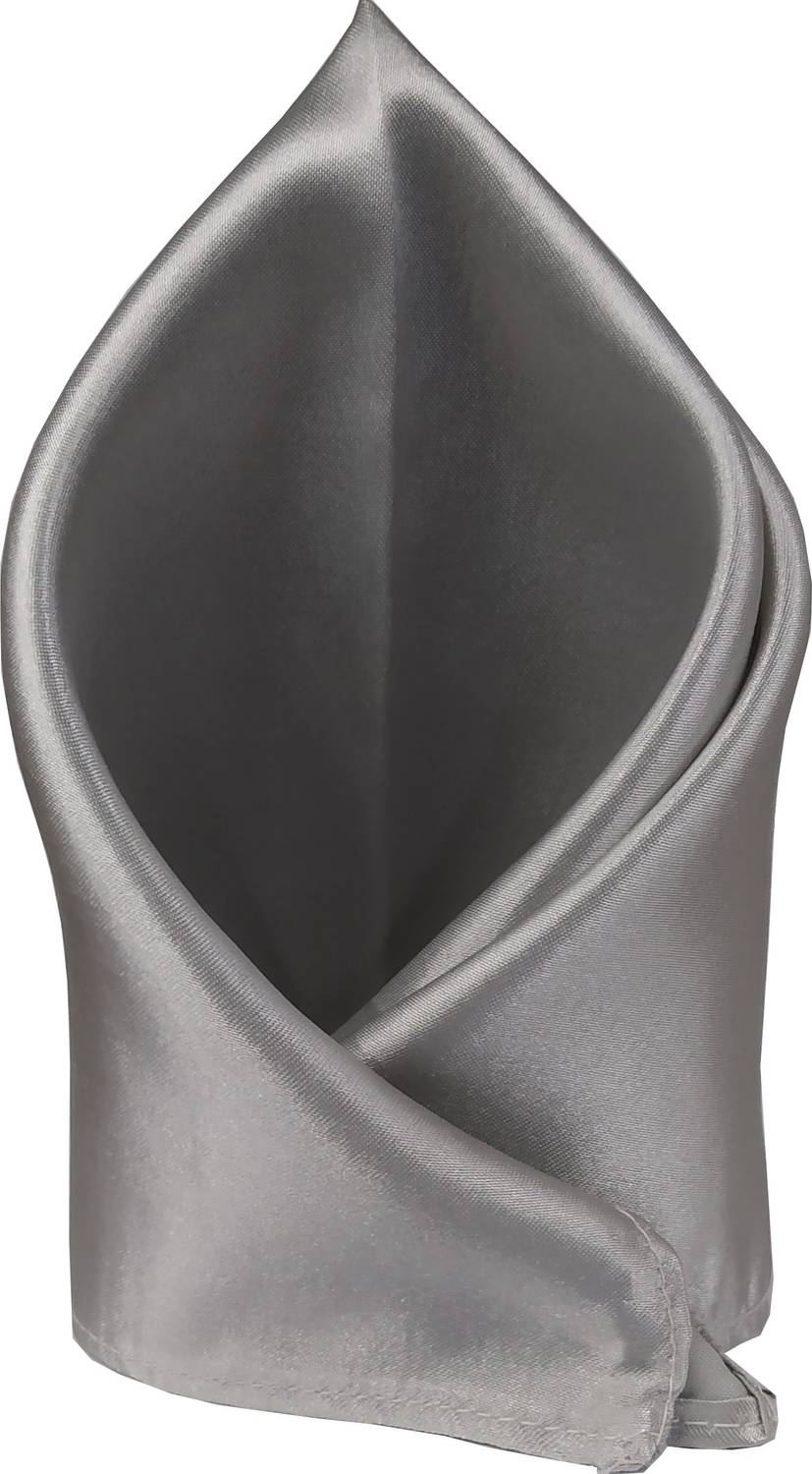 BLACKSMITH Solid Satin Blend Pocket Square