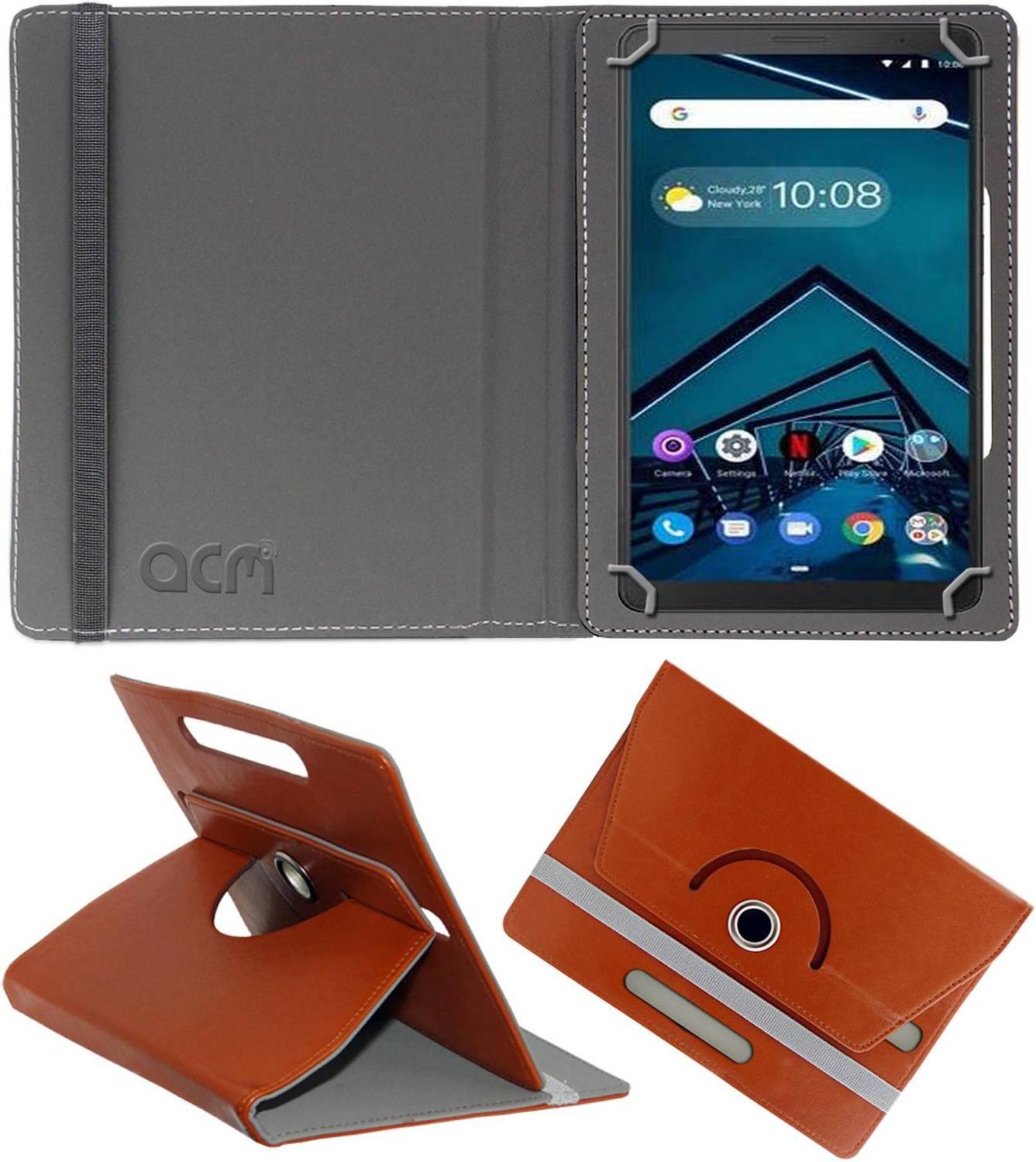 ACM Flip Cover for Lenovo Tab V7 6.9 inch