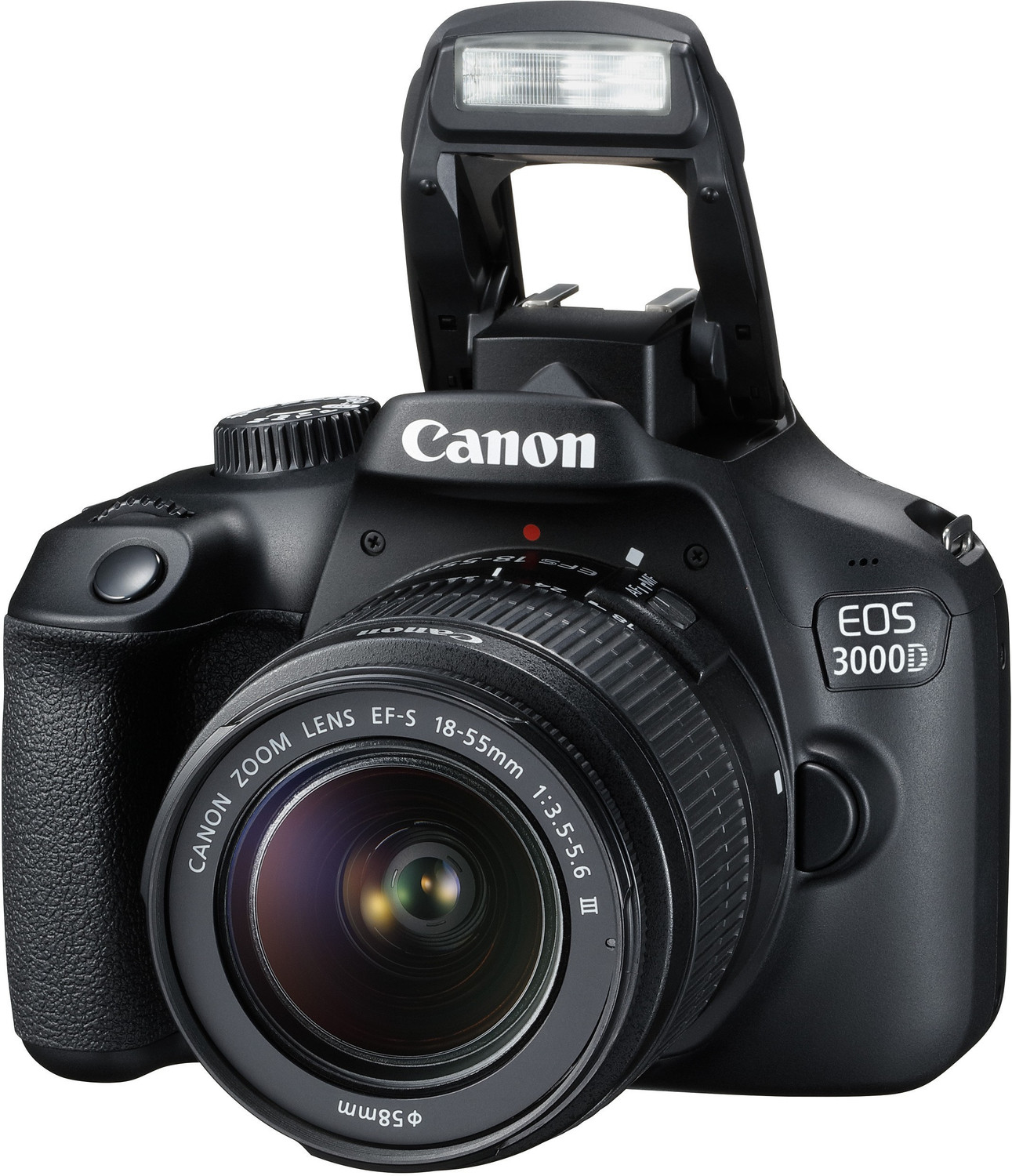 Image of Canon EOS 3000D DSLR Camera Dual Kit with 18-55 mm + 50mm 1.8 STM lens (16 GB Memory Card & Carry Case)