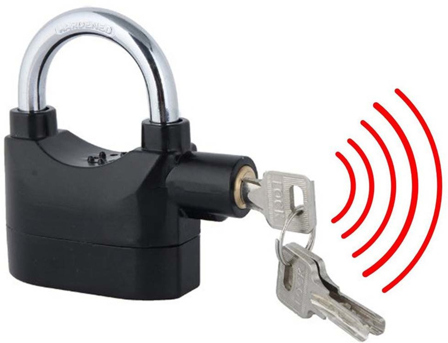 Image of WIB SIREN ALARM PAD for DOOR /Motor /Bike /Car Padlock Safety Padlock Padlock