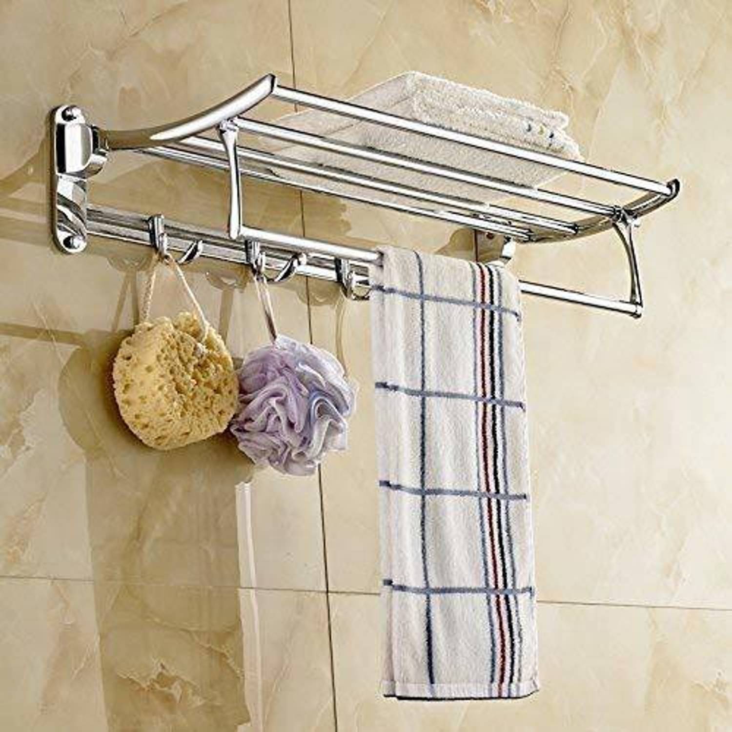 Bluebell 24 Inch (Steel-Glossy Sign) Silver Towel Holder
