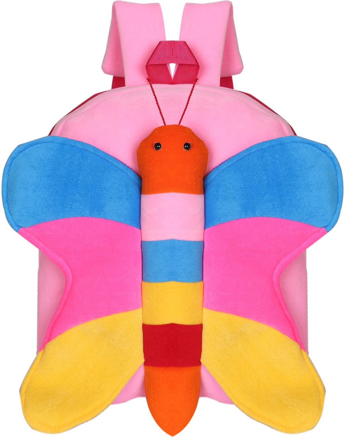 Black Hill Velvet Kids School Bag - 2 to 5 Age (_Best_Pink_Butterfly) 10 L Backpack