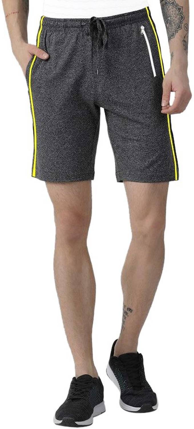 ADBUCKS Solid Men Grey Sports Shorts