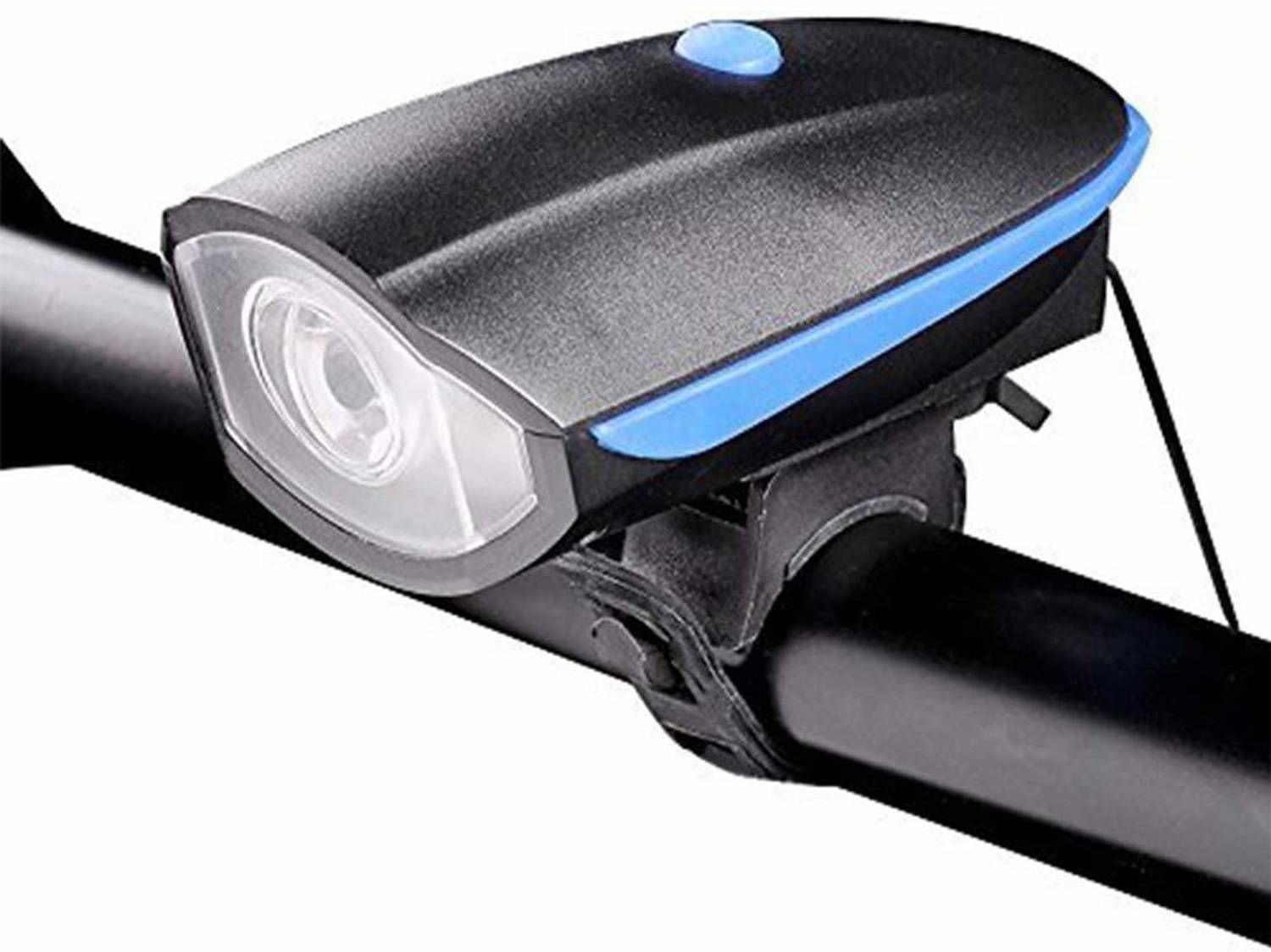 AlexVyan New USB Rechargeable Bike Bycycle Cycle Horn Head Front LED Light Bright 3 Mode LED Front Light