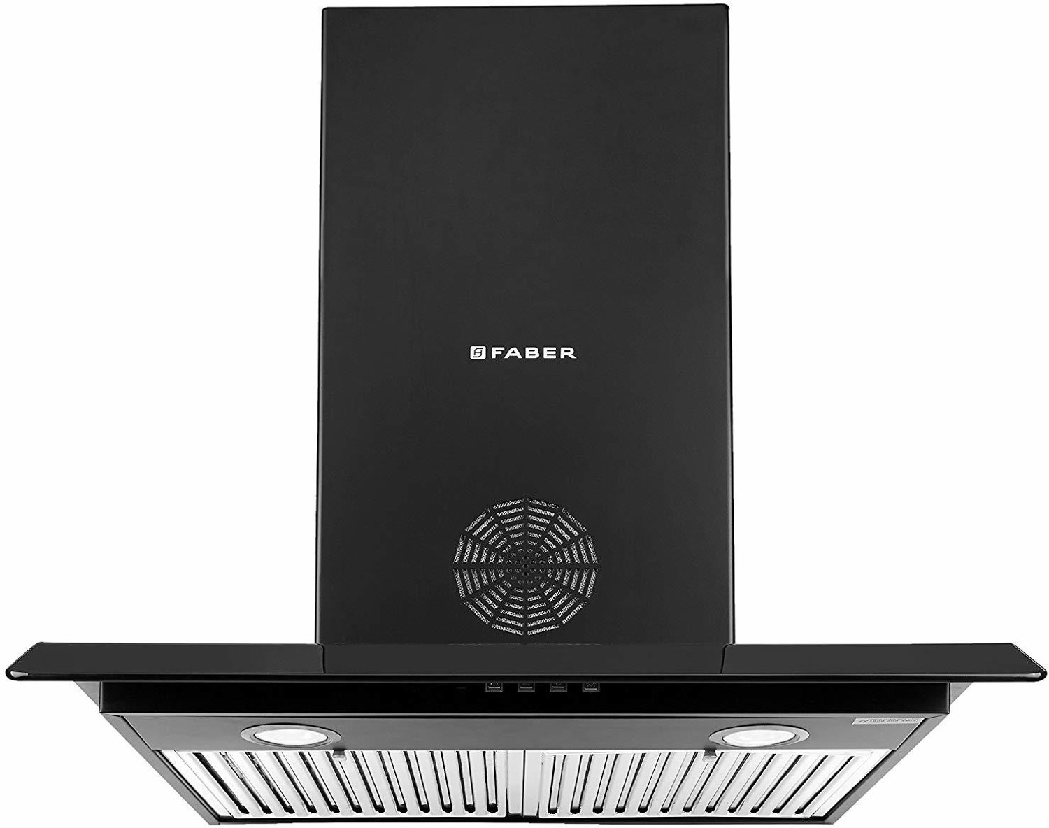 Image of FABER Hood Arco 3D Plus T2S2 BK LTW 60 Wall Mounted Black 1150 CMH Chimney