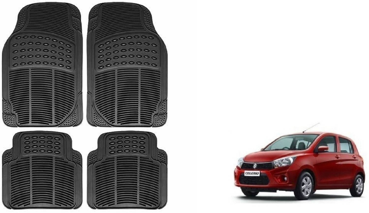 Auto Oprema Rubber Standard Mat For  Maruti Suzuki Celerio