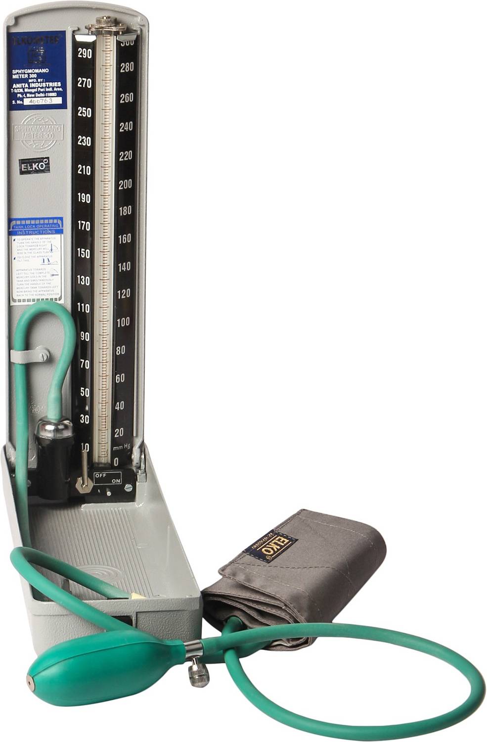 ELKO EL-310 ELKOMETER Regular Mercurial Sphygmomanometer Bp Monit