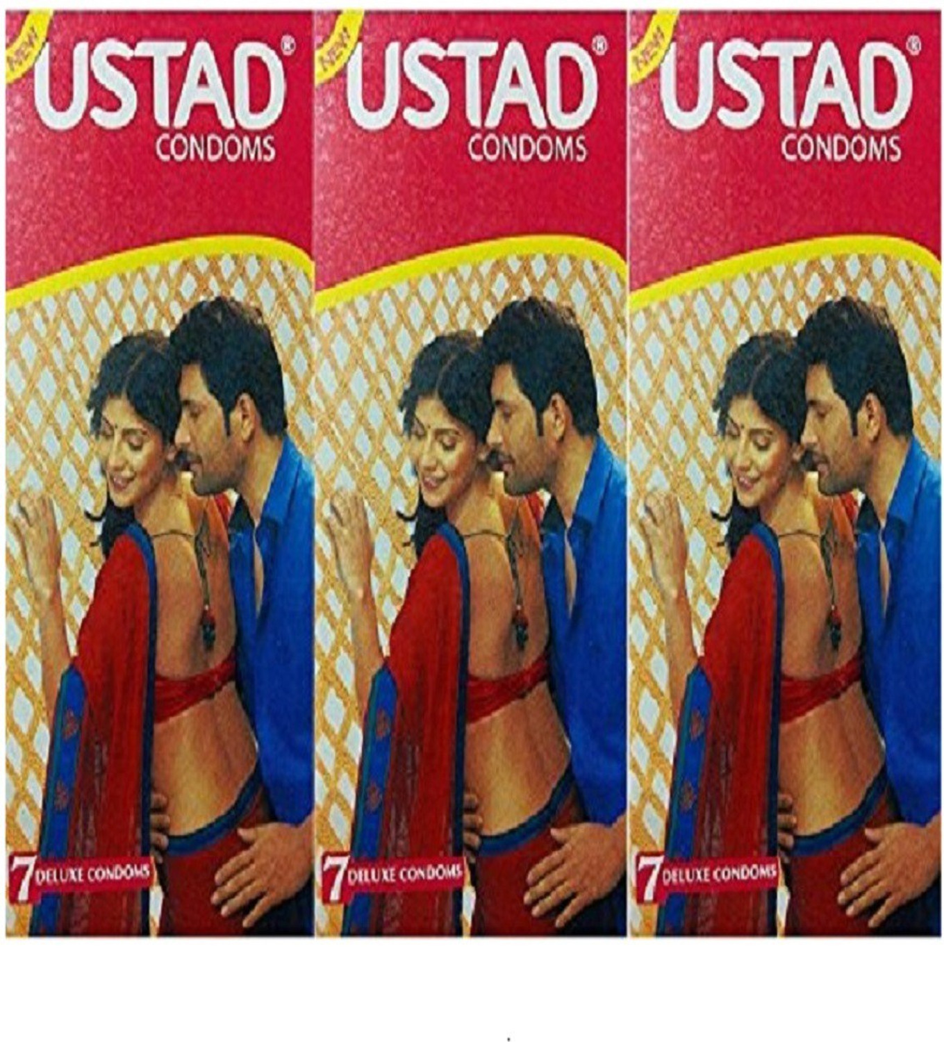 Image of USTAD Condoms 21 Pieces Rubber Concealed Condoms (Rosy Pink) Condom