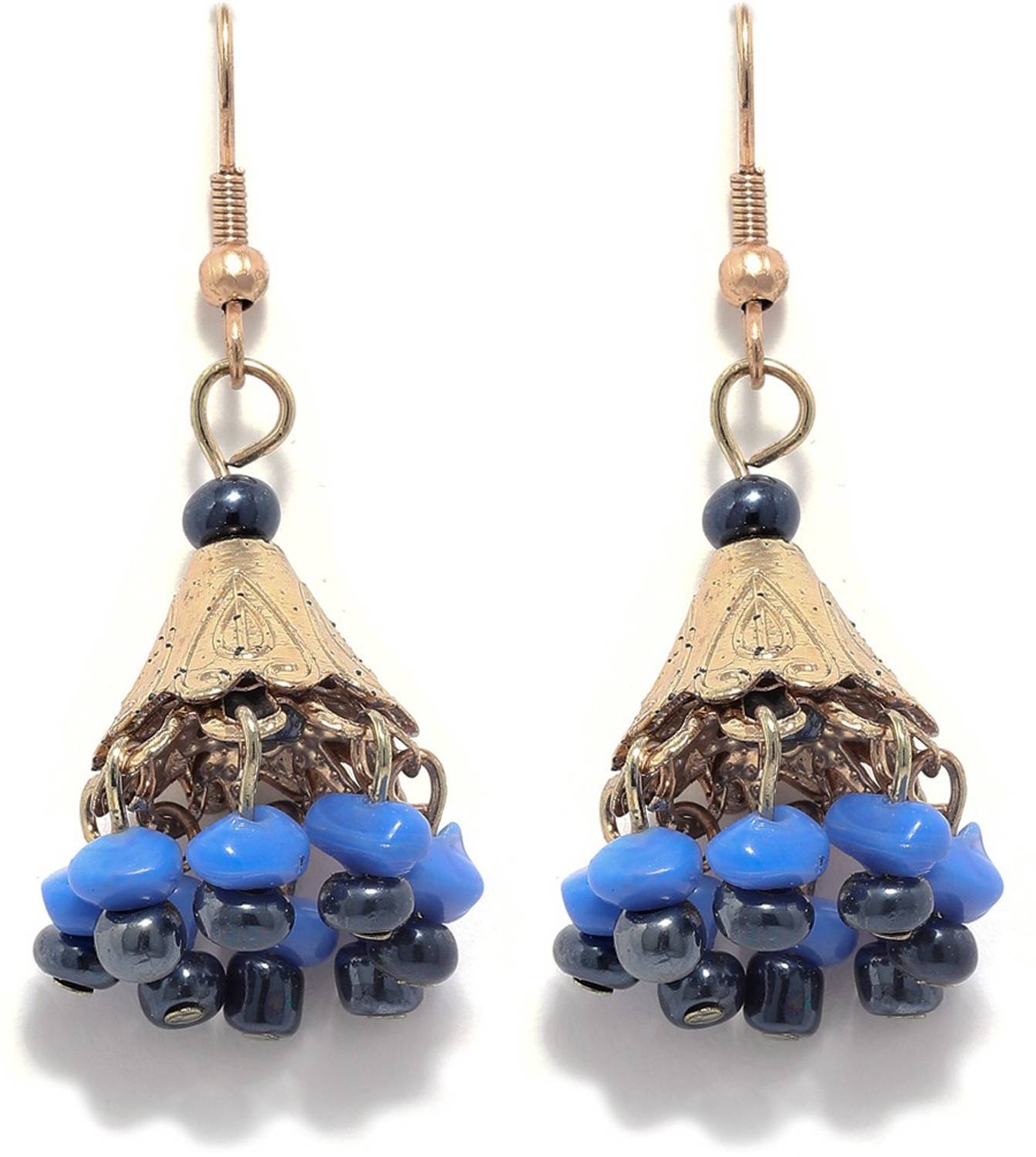 CARLTON LONDON IJ0170E Brass Jhumki Earring
