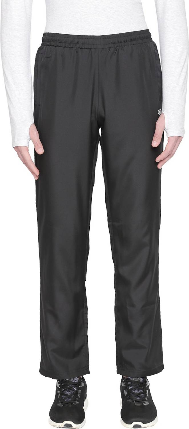 Ajile By Pantaloons Solid Men Black Track Pants