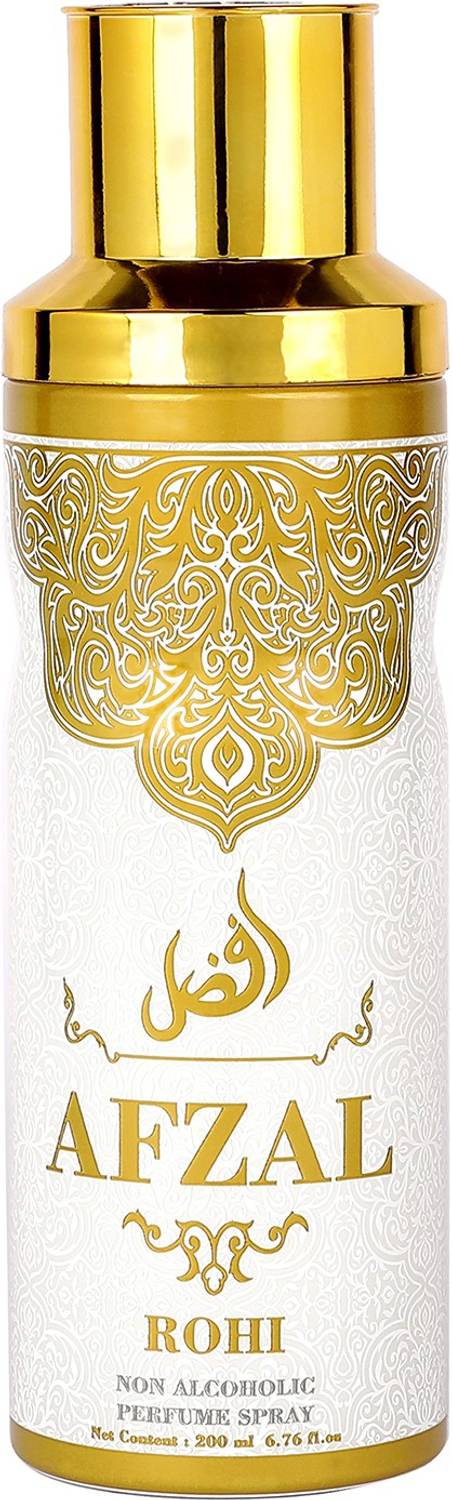 AFZAL Premium Non Alcoholic Rohi Deodorant Perfume Body Spray  -  For Men & Women