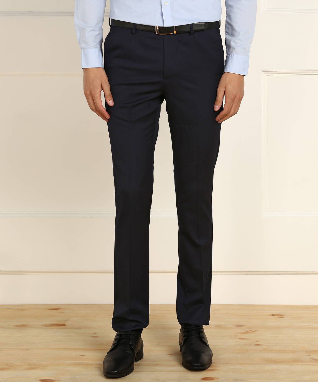 ARROW Regular Fit Men Blue Trousers