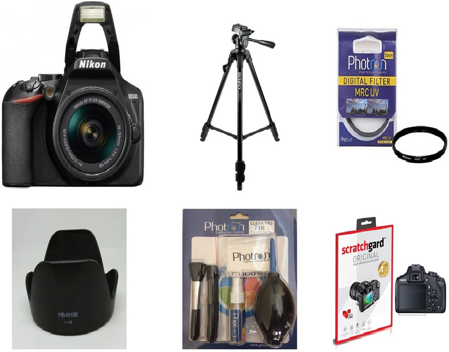 Image of NIKON D3500 (With Basic Accessory Kit) DSLR Camera AF-P DX NIKKOR 18-55mm f /3.5-5.6G VR