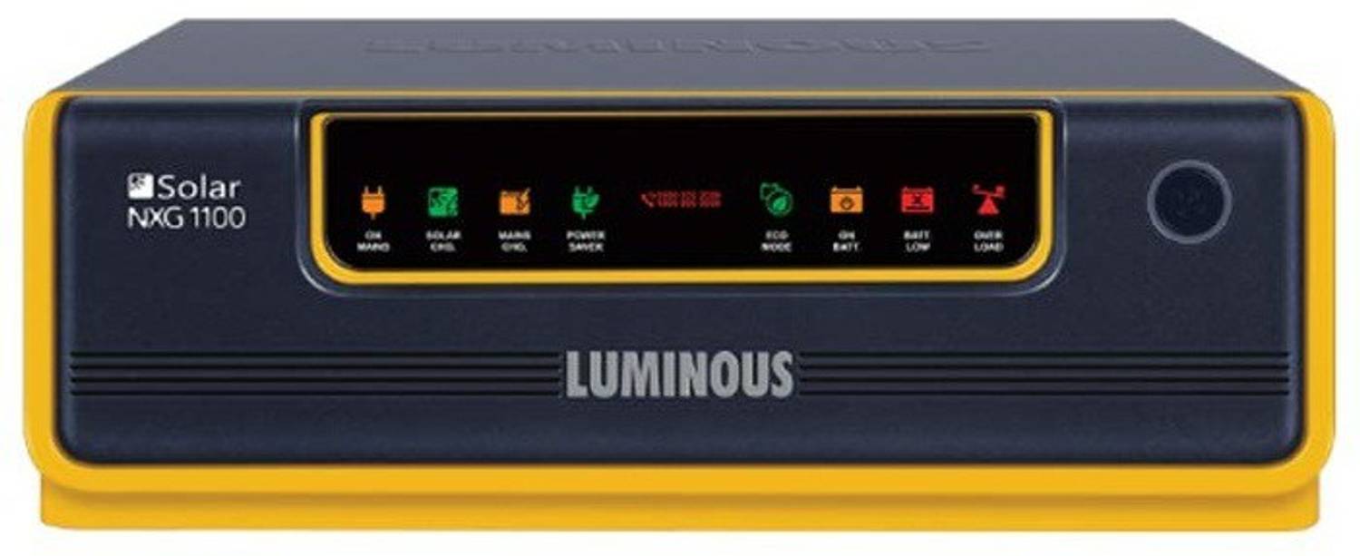 LUMINOUS Solar NXG 1100 Solar Inverter with 24 Months Warranty Solar Compatible Pure Sine Wave Inverter