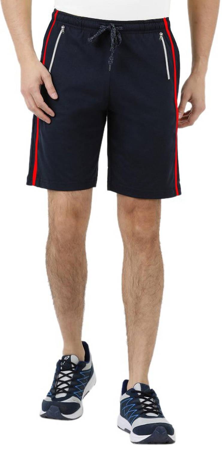 ADBUCKS Solid Men Blue Sports Shorts