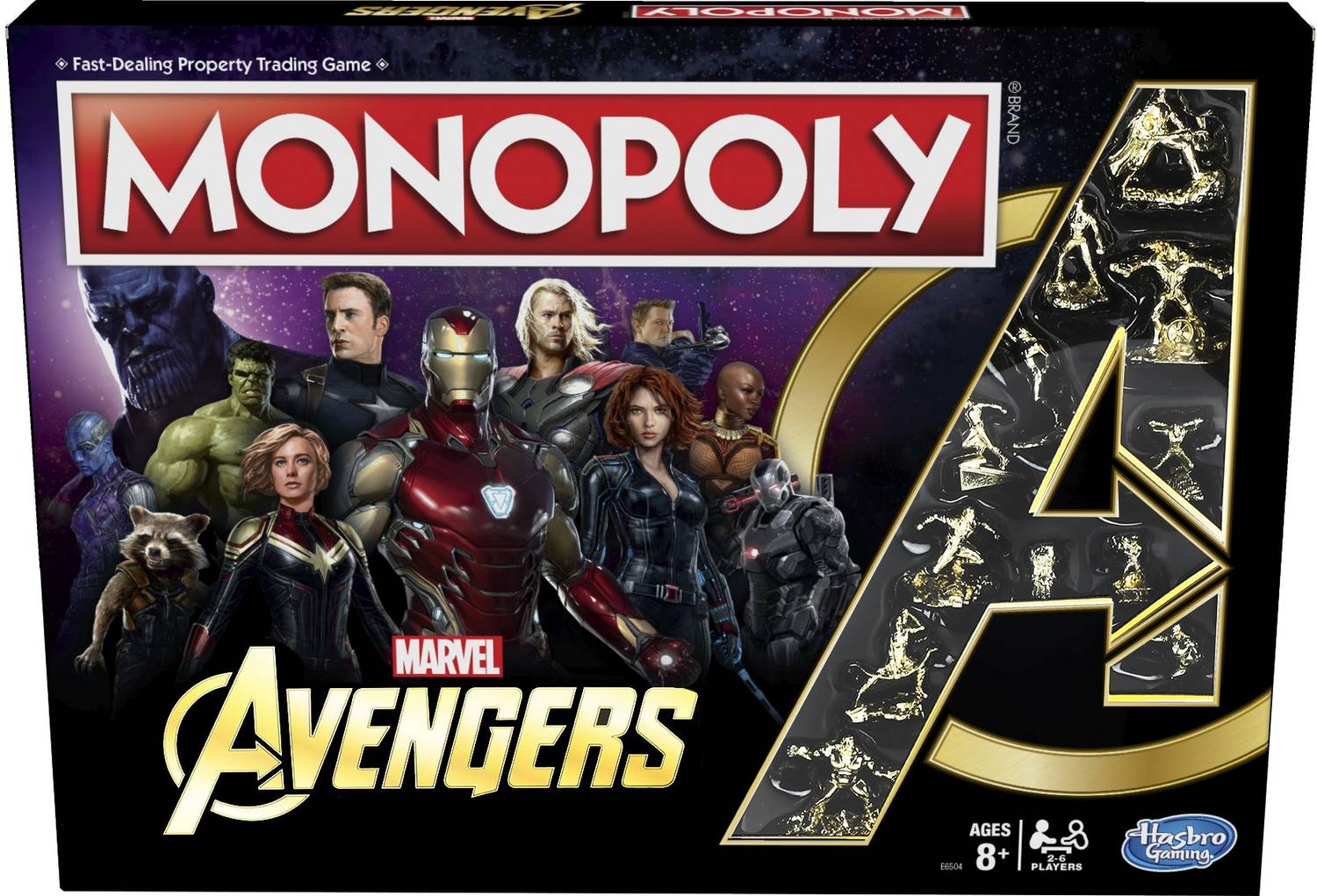 MONOPOLY MARVEL AVENGERS/モノポリー アベンジャーズ Monopoly Marvel Avengers Edition Board Game for Ages 8 and Up