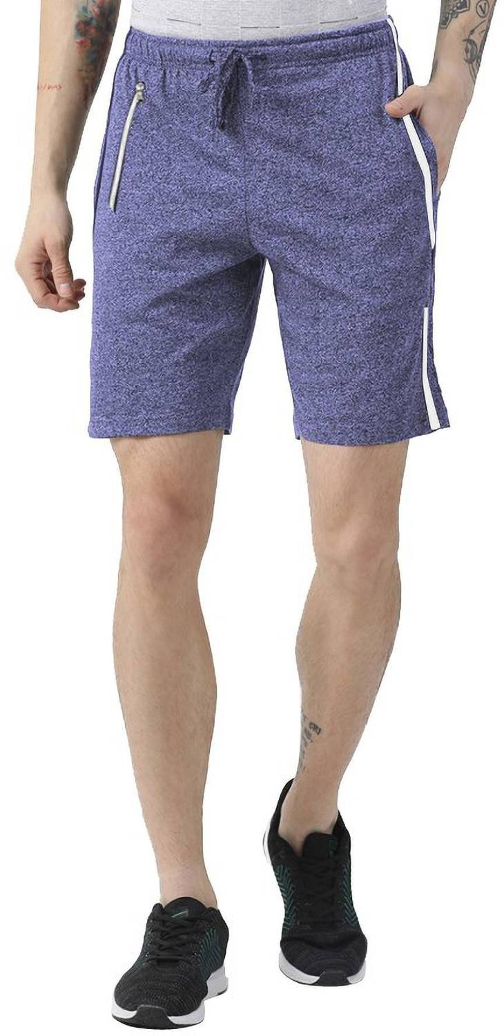 ADBUCKS Solid Men Dark Blue Sports Shorts