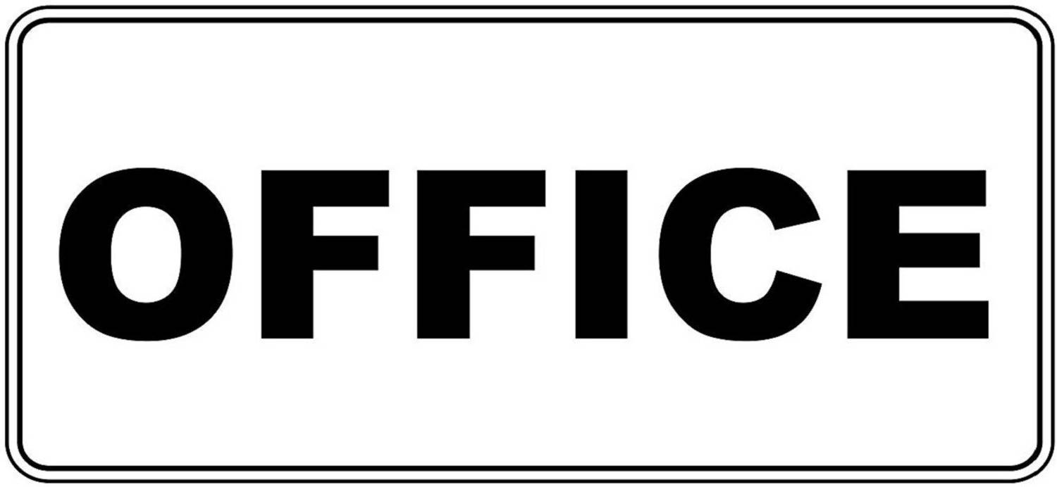 Asmi Collections 21 cm Self Adhesive Office Signs Self Adhesive Sticker