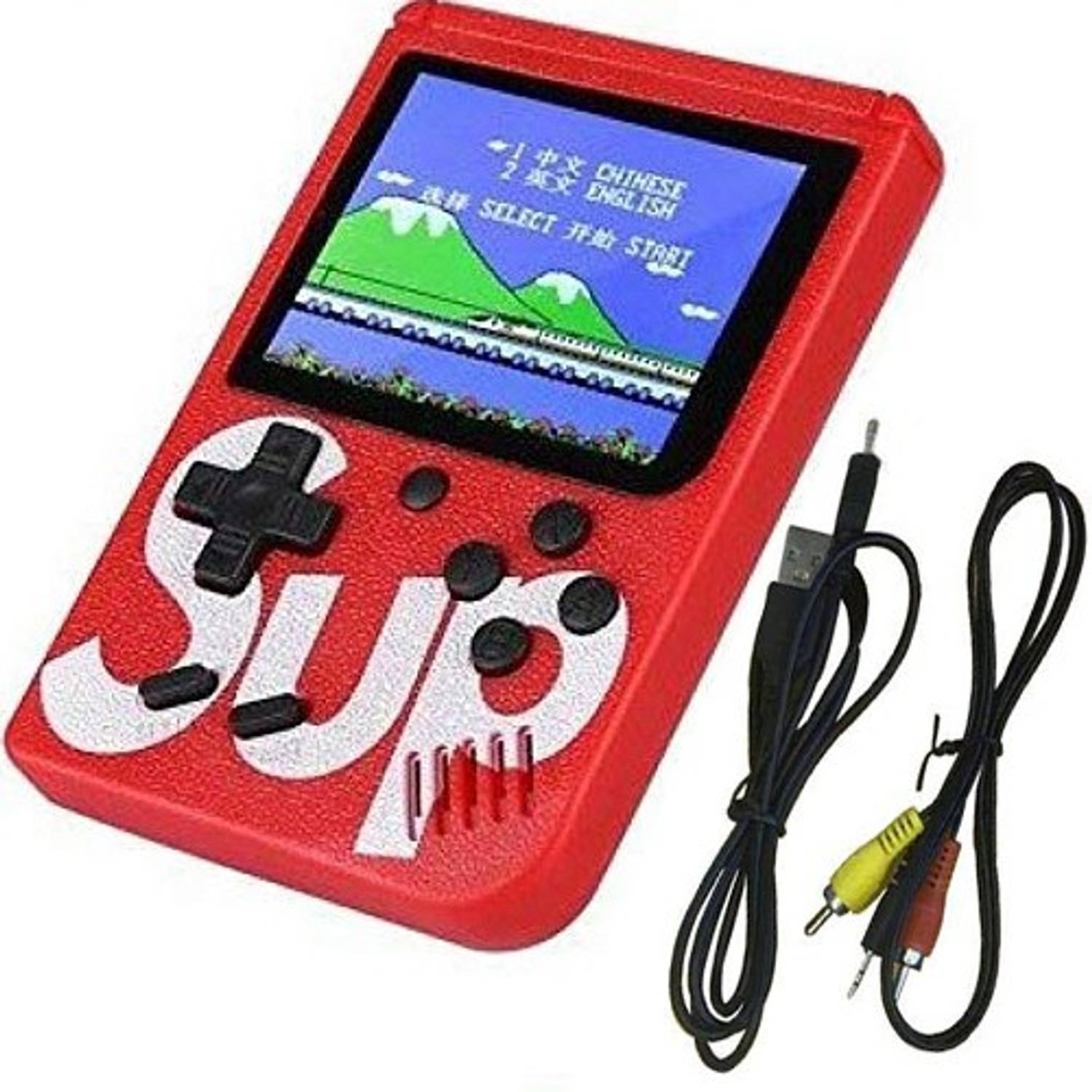 AMUSING New Arrival USB Rechargeable Portable Handheld Game Pad with 400 In 1