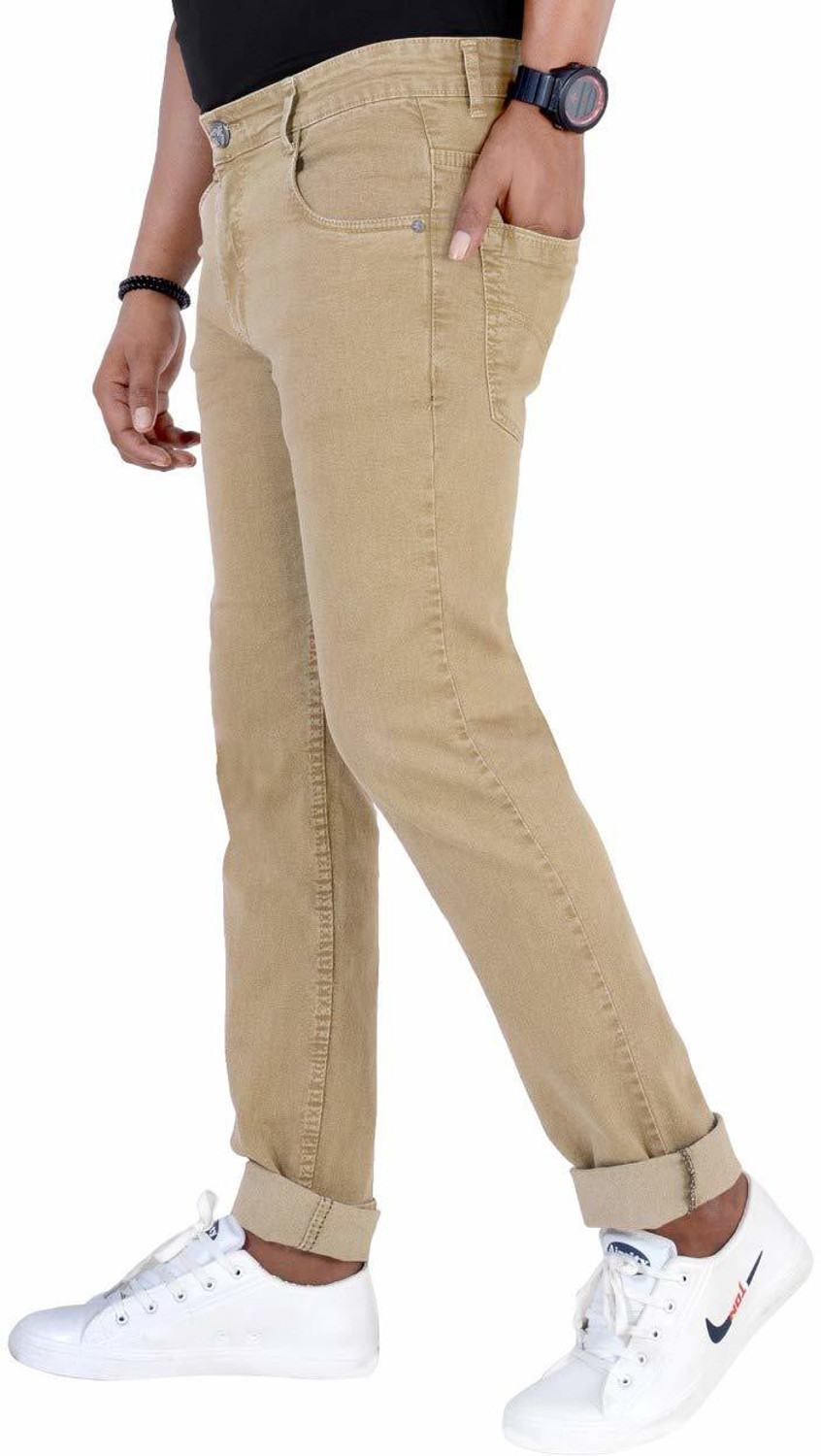 Image of M.R. FASHION Regular Men Beige Jeans