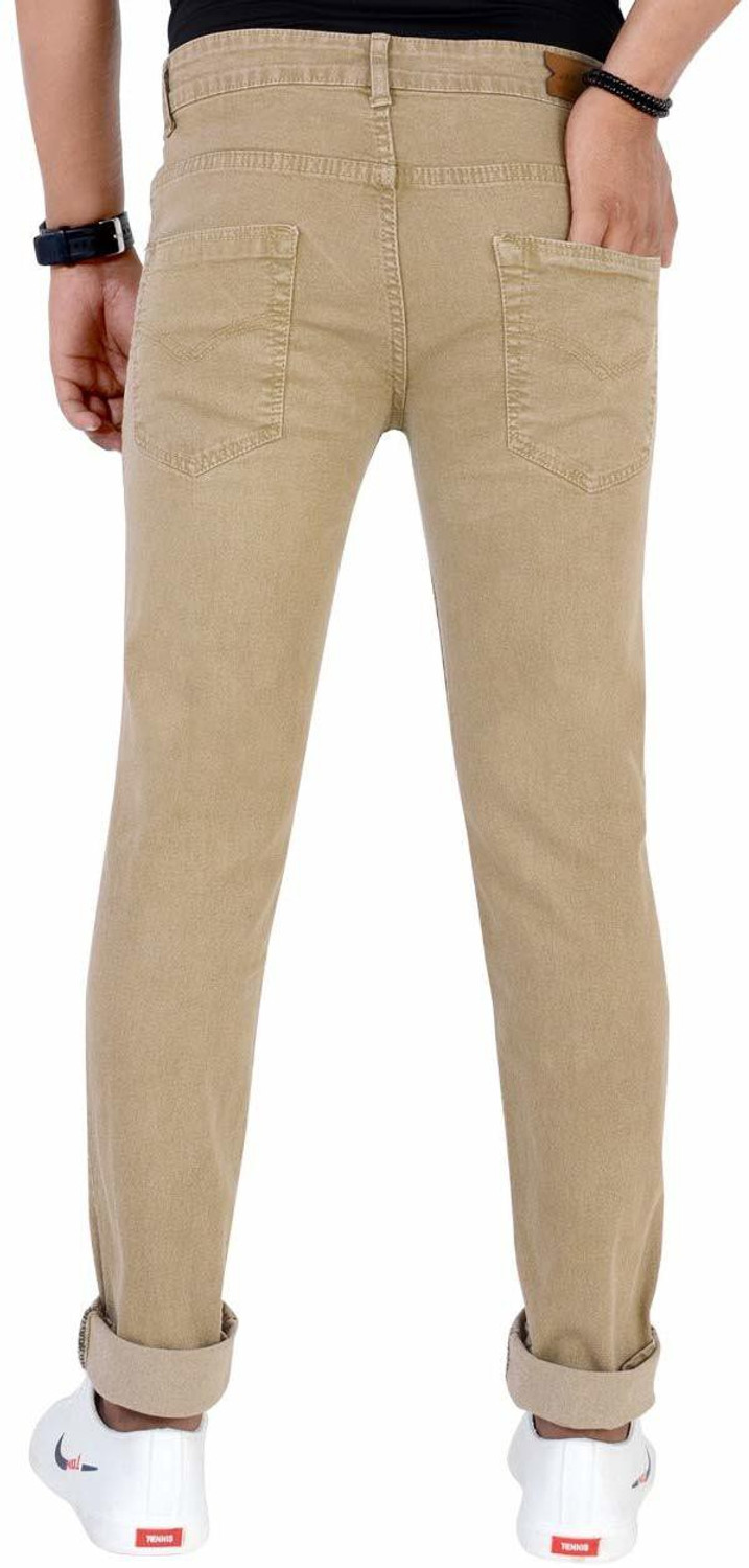 Image of M.R. FASHION Regular Men Beige Jeans