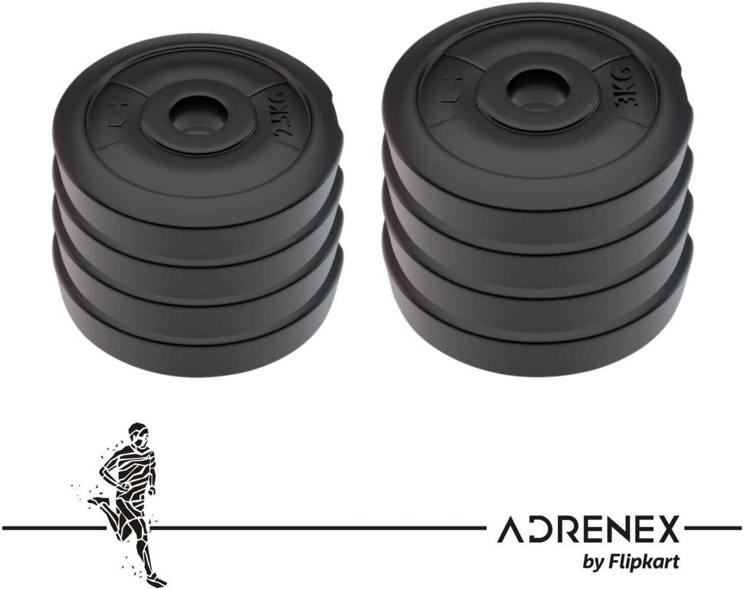 Image of Adrenex 22 Kg PVC Home Gym Adjustable Dumbbell
