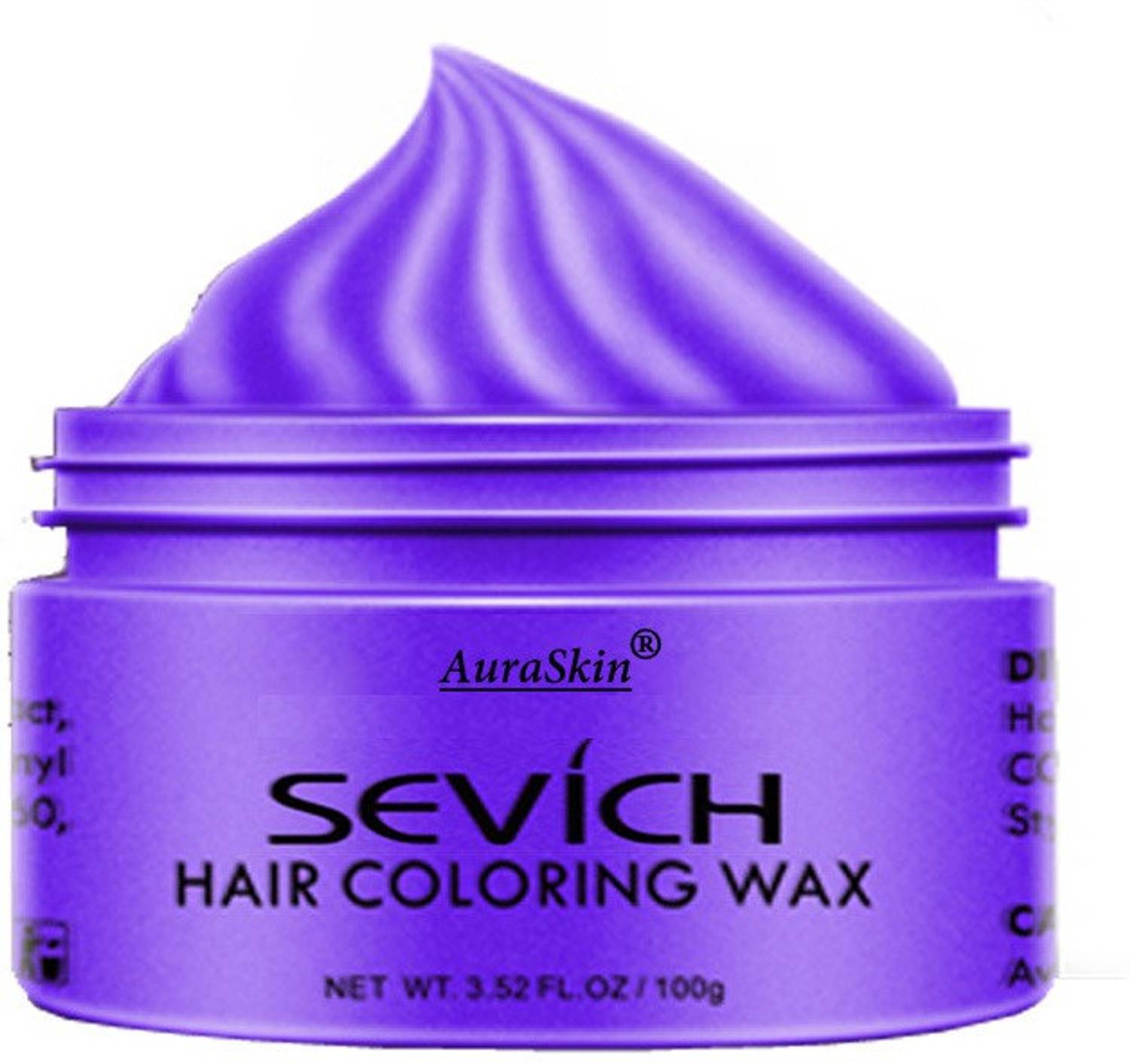 AuraSkin Sevich cream hair color wax purple temporary hair highlight wax Hair Color , PURPLE