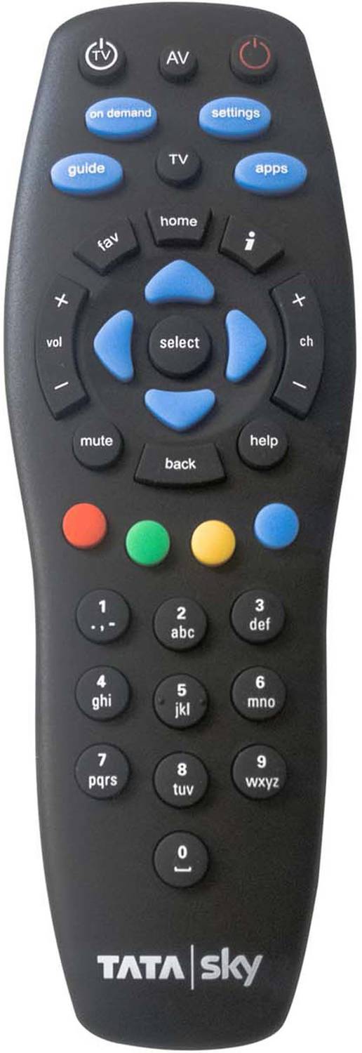 Tata Sky TataSky 100% Original remote with 2 Battery TataSky Remo