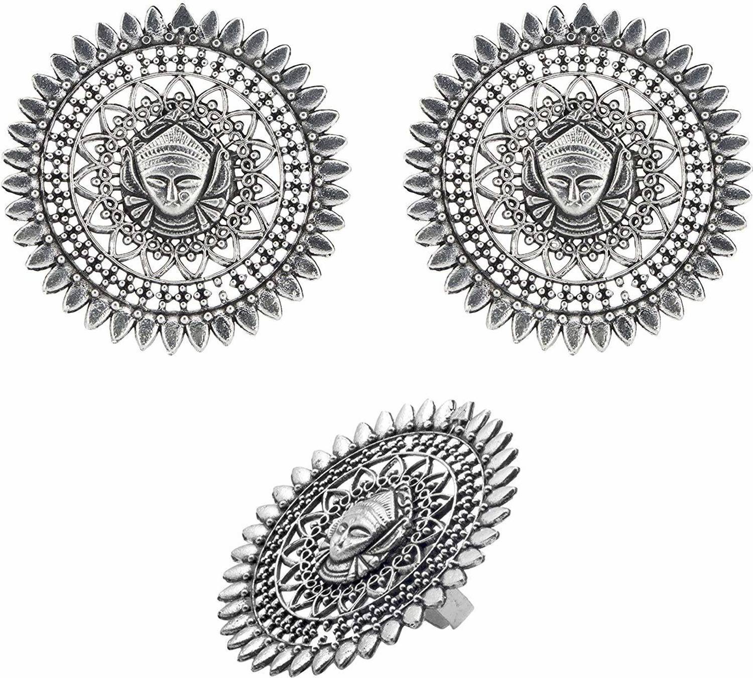 11 Girls Alloy Silver Jewellery Set