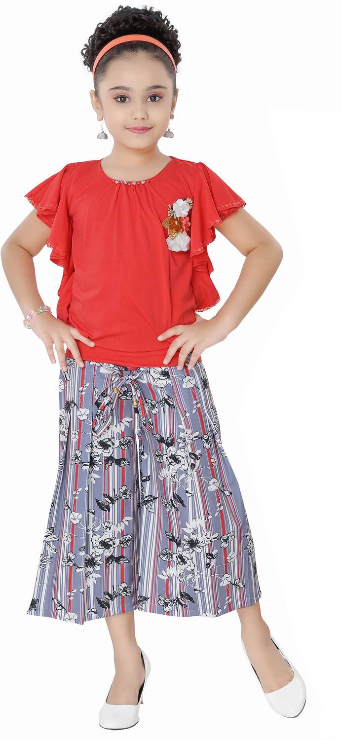 Arshia Fashions Girls Party(Festive) Top Capri