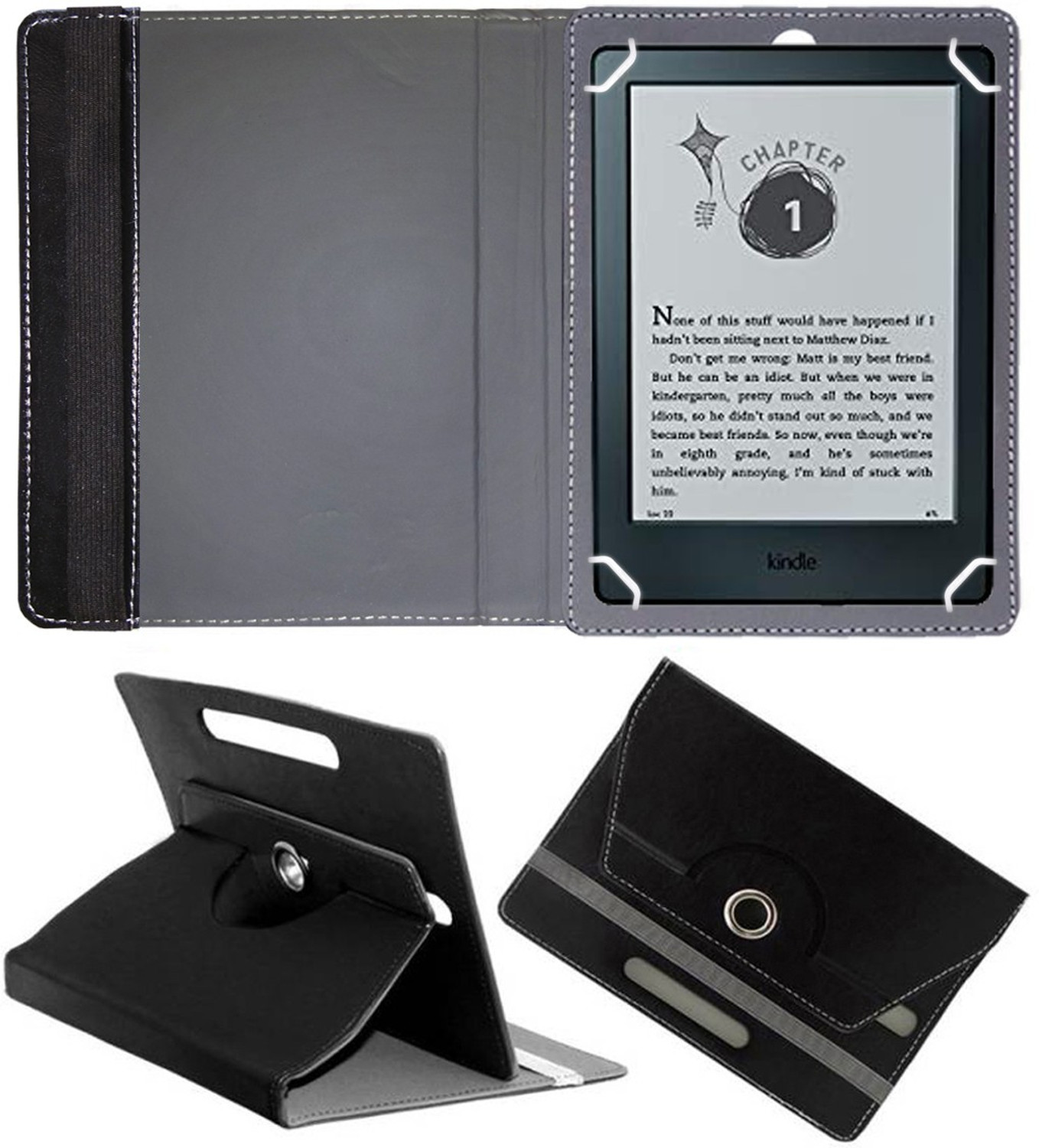 Image of Fastway Flip Cover for Kindle 6 inch Glare-Free