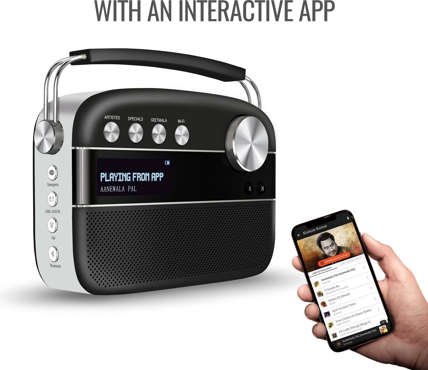 SAREGAMA Carvaan 2.0 10W Bluetooth Speaker Black - Image 5