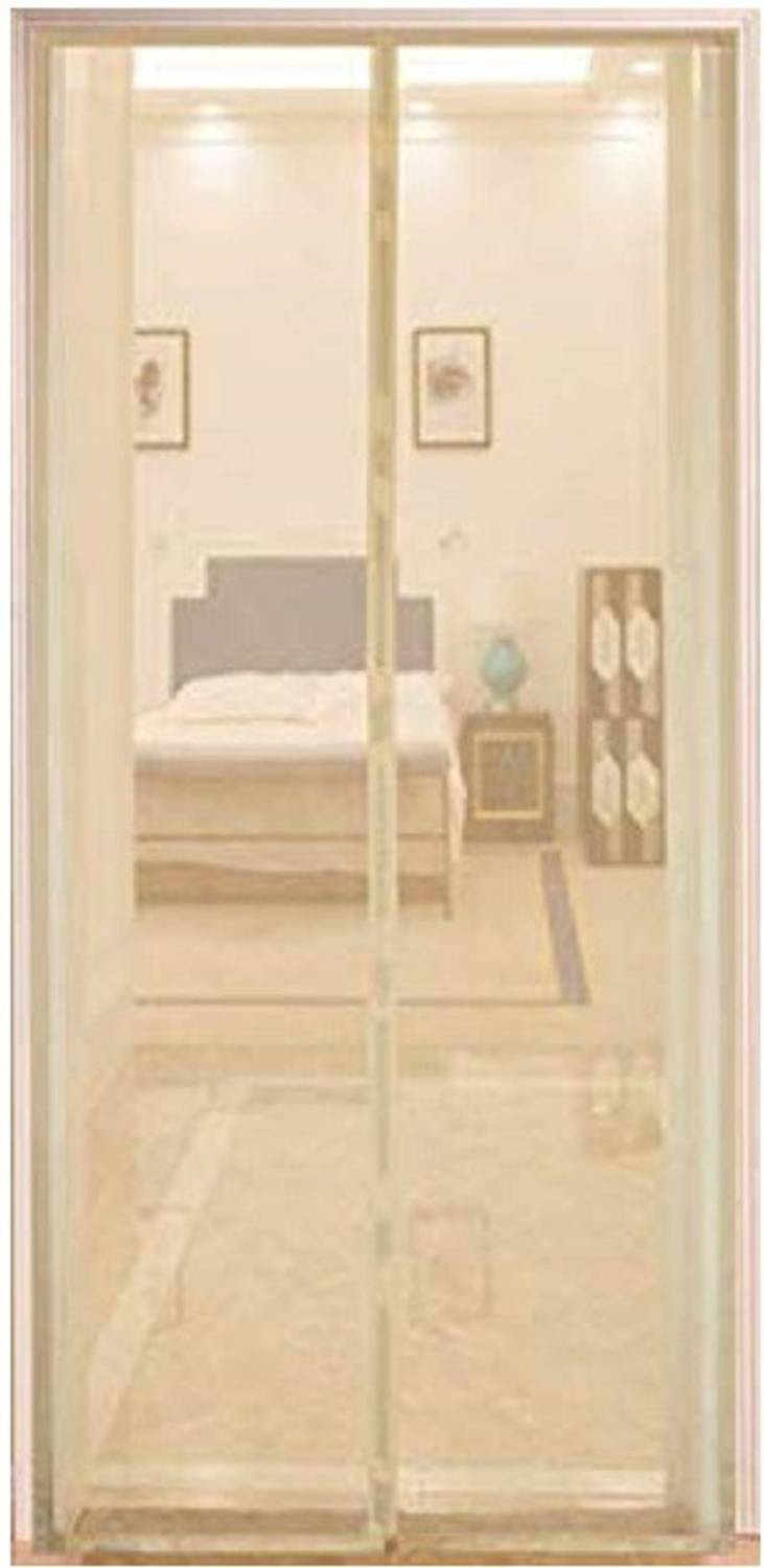 Lifekrafts Magnetic Mosquito Net Door Net Screen Curtain, 210cm Height x 120cm width -Beige Colour. Insect Net