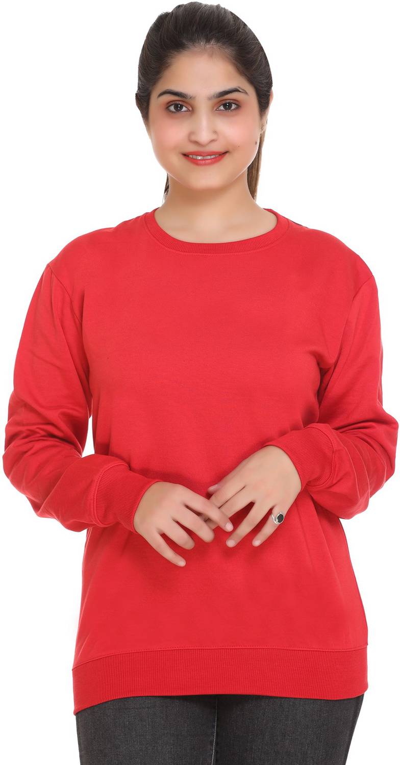69GAL Full Sleeve Solid Women Sweatshirt