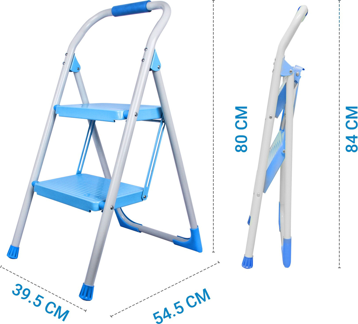 Image of Flipkart SmartBuy Steel Ladder (With Platform, Hand Rail)