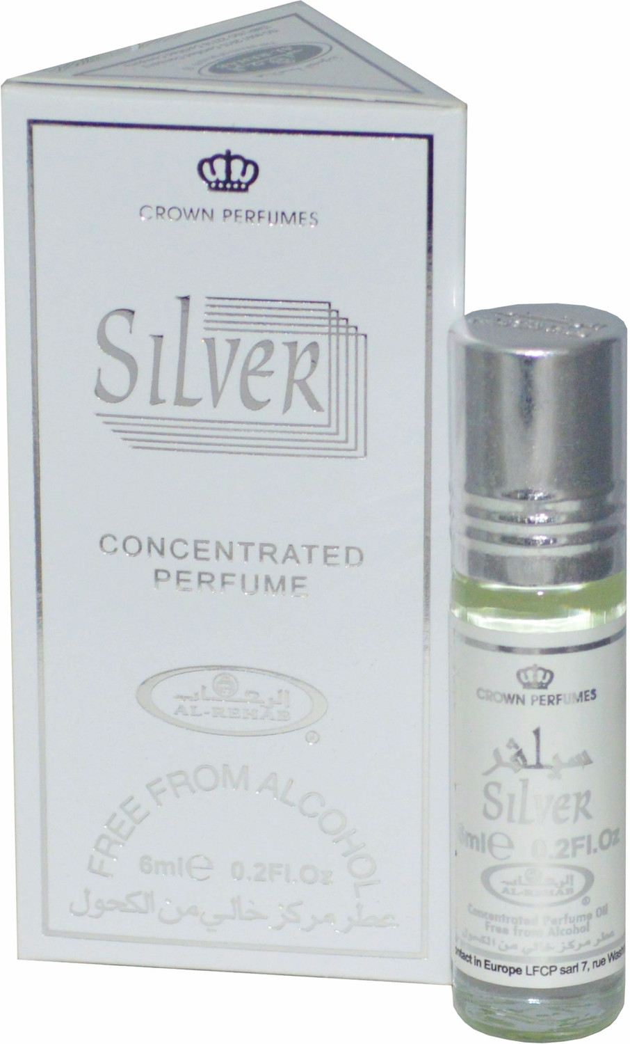 Image of AL- REHAB SILVER Imported ORIGINAL UAE Floral Attar