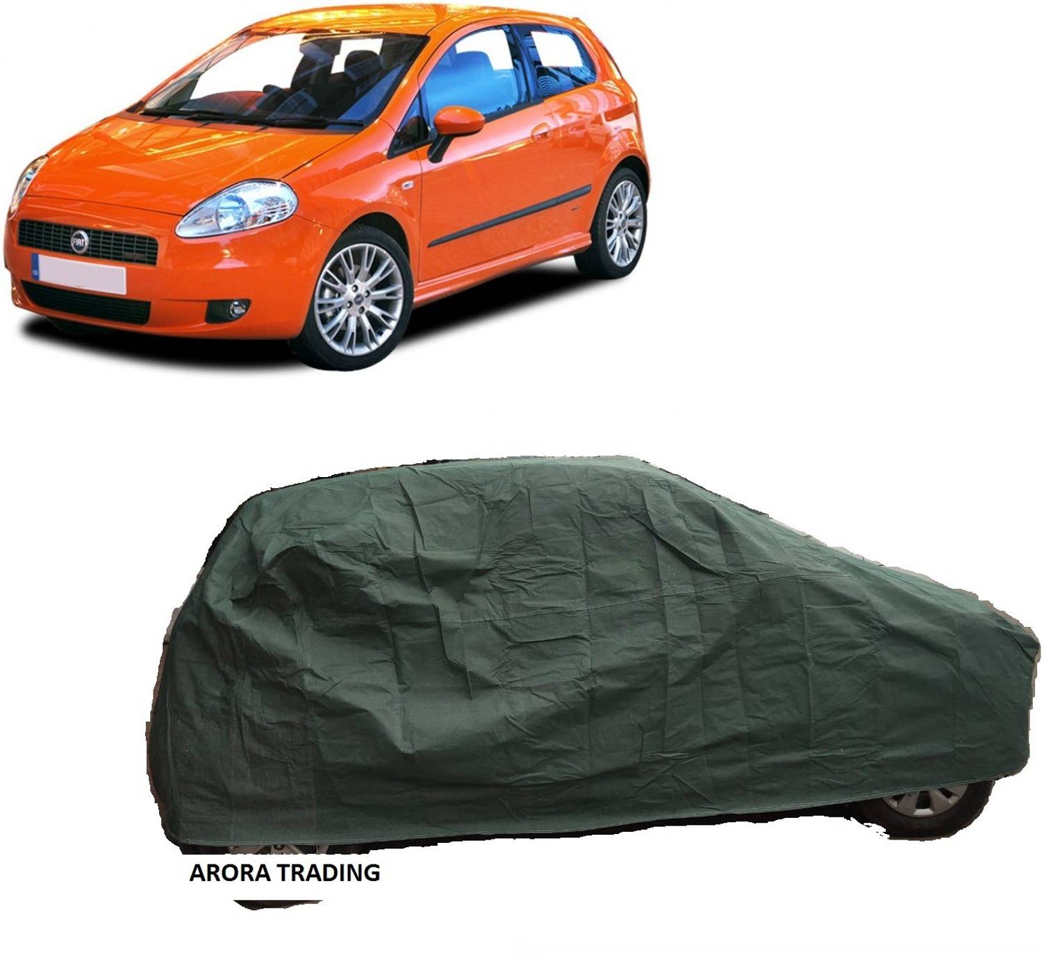 ANLOPE Car Cover For Fiat Punto (With Mirror Pockets)