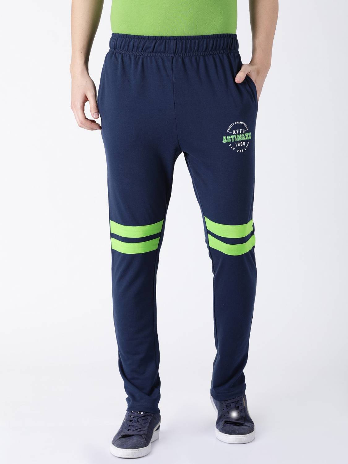 ACTIMAXX Solid Men Blue Track Pants