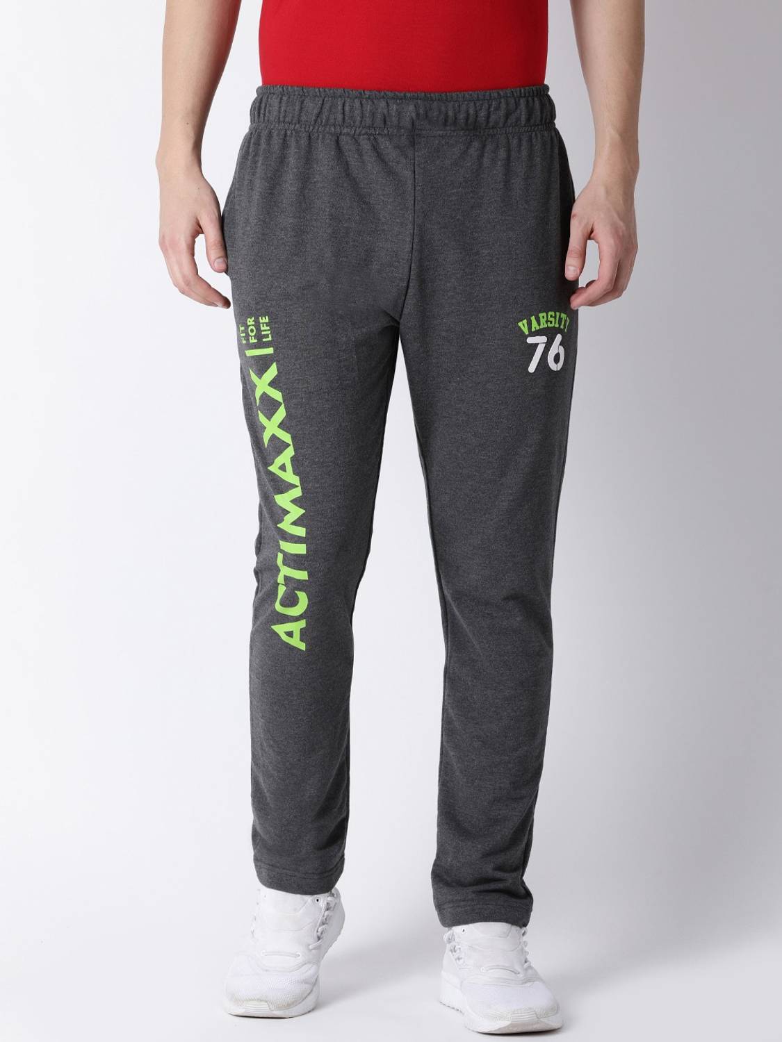 ACTIMAXX Solid Men Black Track Pants