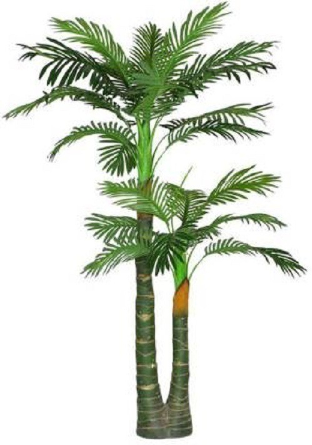 Image of KOONIV Big Artificial Palm Tree Green Plant Home Decorative Artificial Tree Bonsai Artificial Plant with Pot