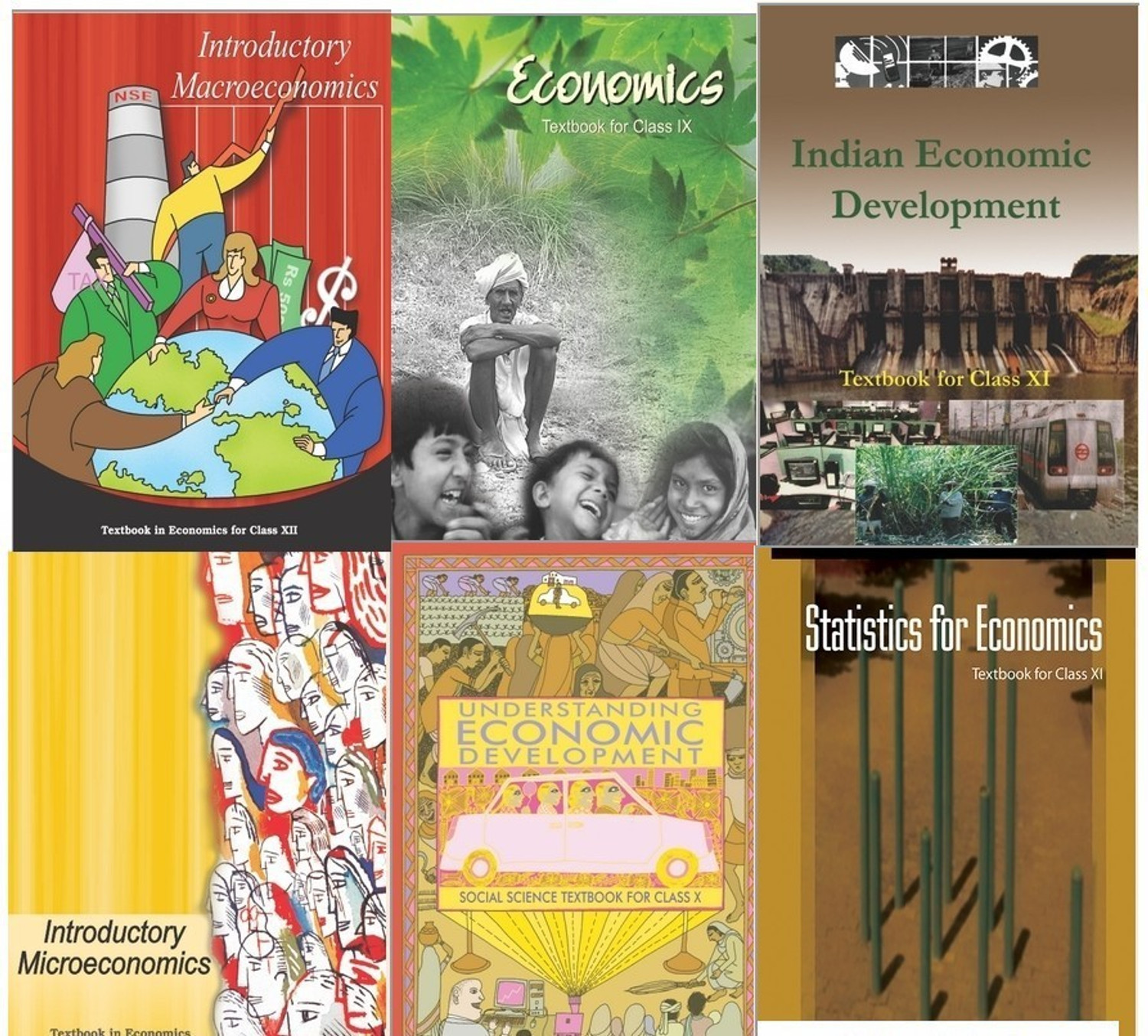 Image of NCERT Economics Books Set Class 9 To 12 English Medium -Binded Books Hardcover, NCERT|New Edition For 2025-2026