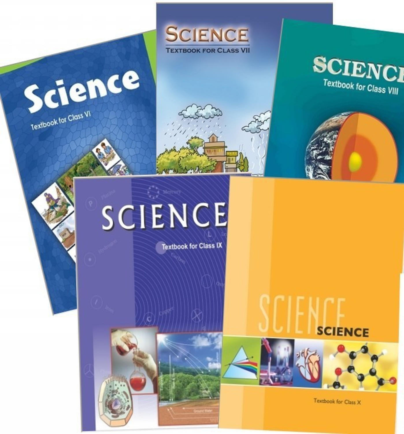 Image of NCERT Science Books Set Class 6 To 10 English Medium -Binded Books Hardcover, NCERT|New Edition For 2025-2026