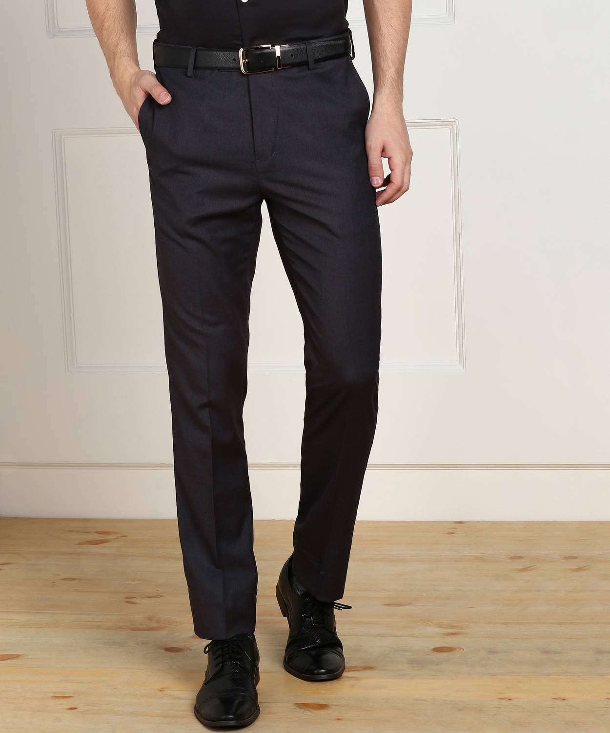 ARROW Tapered Men Grey Trousers