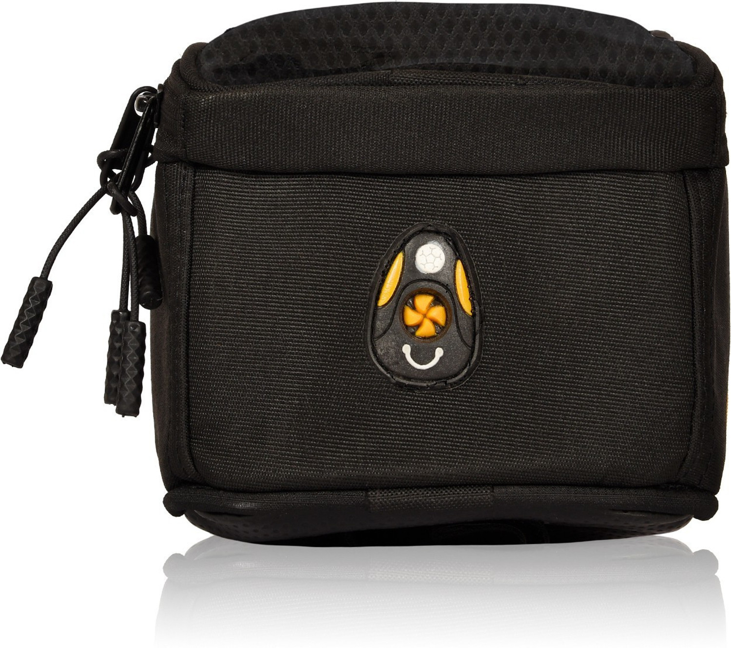 Image of Golden Riders Bicycle Handlebar front frame Tube bag Luggage Box Black Fabric Motorbike Saddlebag