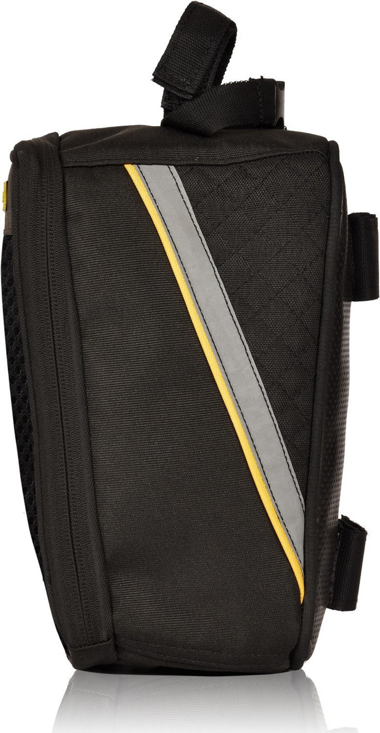 Image of Golden Riders Bicycle Handlebar front frame Tube bag Luggage Box Black Fabric Motorbike Saddlebag